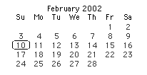 10 February 2002