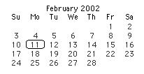 11 February 2002