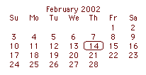 14 February 2002